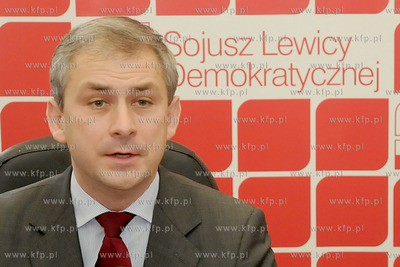 Gdynia. Konferencja prasowa SLD, w ktorej udzial wzial...