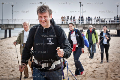 Marek Kaminski podczas Trojmiejskiego marszu Na Zdrowie....