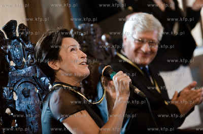 Gdansk. Ratusz Staromiejski. Wreczenie Medali Stolema...