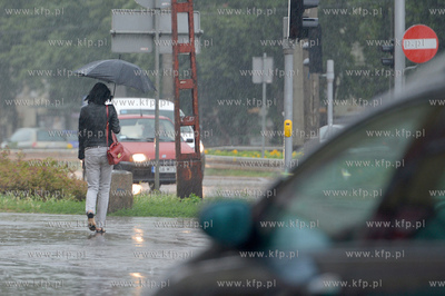 Oberwanie chmury nad Gdynia. Ogromna ulewa przeszla...