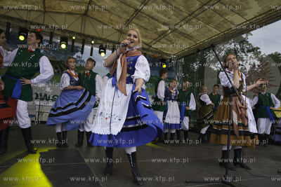 Dożynki Województwa Pomorskiego w Swołowie. Na zdjęciu...