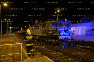 Wypadek kolejowy w Smetowie Granicznym kolo Kwidzyna....