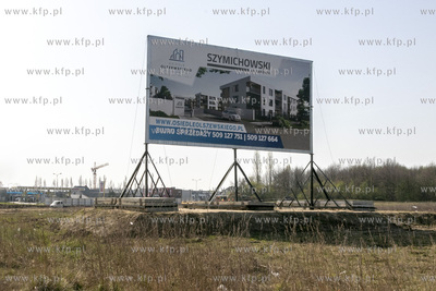 Billboard reklamujący nowo wybudowane osiedle Olszewskiego...