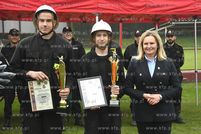Powiatowe Zawody Sportowo - Pożarnicze na stadionie...