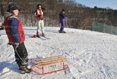Stok narciarski i saneczkowy na Lysej Gorze w Sopocie....
