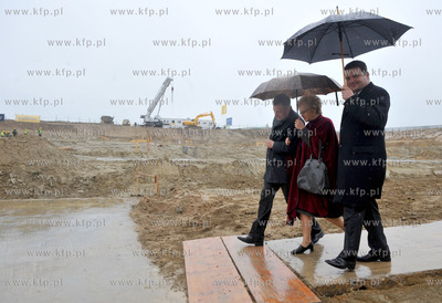 Gdansk. Rebiechowo. Uroczystosc wmurowania kamienia...