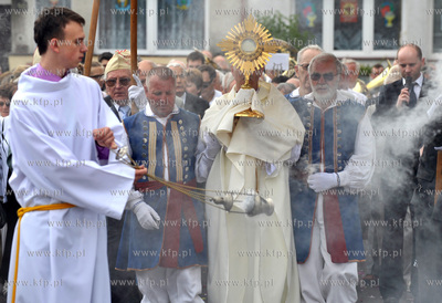 Procesja Bozego Ciala w parafii Najswietszej Maryi...