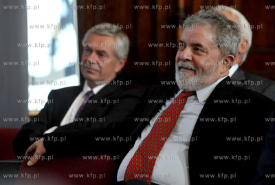 Gdansk, Dwor Artusa. Byly Prezydent Brazylii, Luiz...