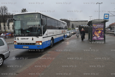 Autobus firmy Gryf n aul. Armii Krajowej w Gdansku....