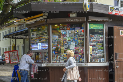 Gdańsk, Strzyża. Kiosk na skrzyżowaniu ul. Wojska...