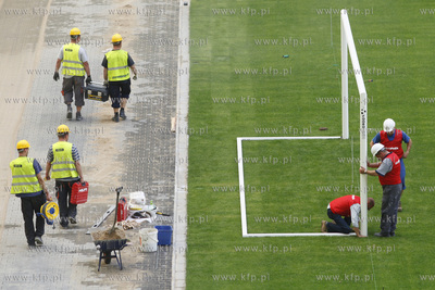 Gdansk. Budowa stadionu PGE Arena Gdansk. Obiekt ten...