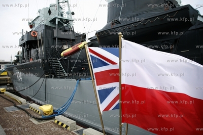 Gdynia. Wizyta admirala Sir Mark Stanhope Dowodcy Krolewskiej...