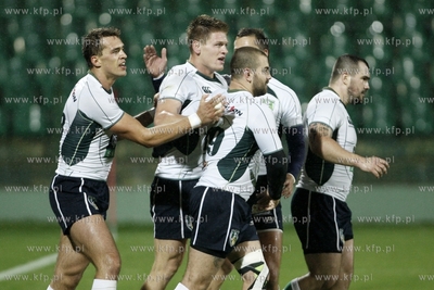 Ekstraliga rugby. Mecz Lechia Gdansk - Budowlani Lodz....