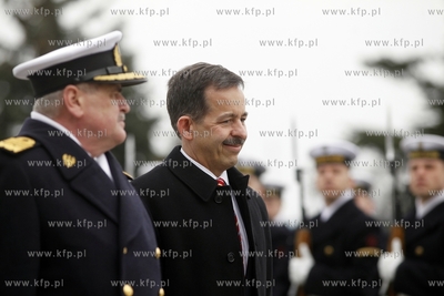 Gdynia. ORP Blyskawica. Wizyta ambasadora Stanow Zjednoczonych...