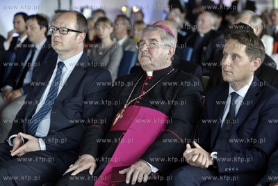 Uroczystosc wmurowania kamienia wegielnego pod budowe...