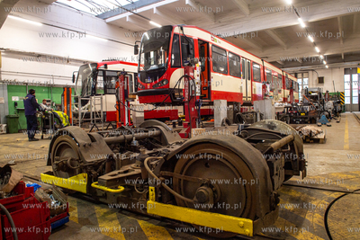 Zajezdnia tramwajowa Wrzeszcz. Hala napraw. 26.01.2024...