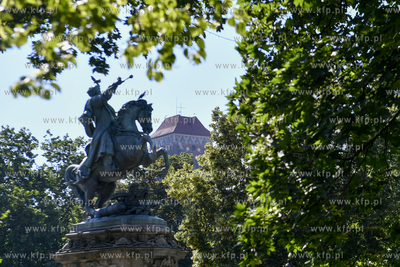 Pomnik króla Jana III Sobieskiego na Targu Drzewnym...