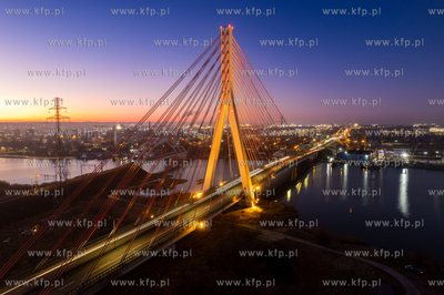 Most wantowy im. Jana Pawła II w Gdańsku. 19.01.2025...