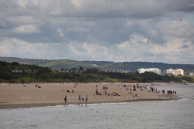 Gdańsk. Poszerzona plaża w Jelitkowie. 4.09.2019...