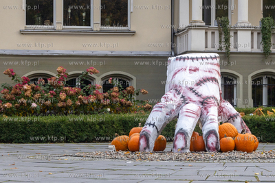 Gdańsk Wrzeszcz, ul. Jaśkowa Dolina. Nz. Halloweenowe...