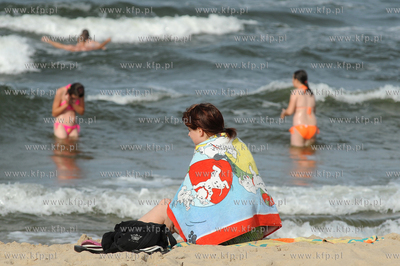 Gdansk, plaza miedzy Westerplatte a Portem Polnocnym...