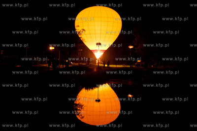 Pruszcz Gdanskich. Pierwsza edycja Festiwalu Swiatla.
Nz...