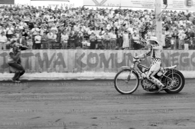 Turniej pożegnalny Zenona Plecha na stadionie w Gdańsku....