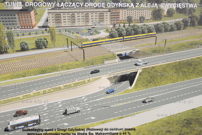 Trwa przebudowa Wezla Sw. Maksyniliana w Gdyni do oddania...