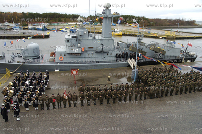 Ustka  W porcie morskim w Ustce odbyla sie przysiega...
