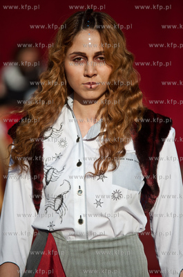 Gdansk. Swieto Miasta. Pokaz mody na Dlugim Targu,...