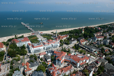 Sopot z lotu ptaka. 28.06.2009 fot. Kacper Kowalski...