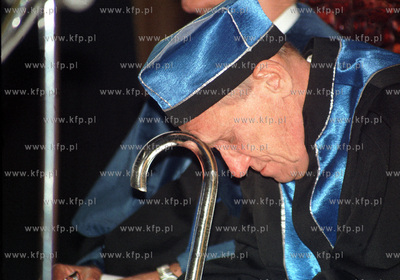 Prof. Leszek Kolakowski. 05.10.1997 Fot. Maciej Kosycarz...