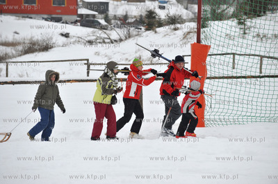 Stok narciarski w Przywidzu na Kaszubach. Na miejscu...