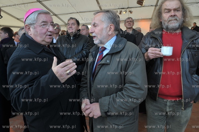 Uroczystosc wmurowania kamienia wegielnego pod budowe...