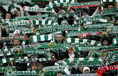 Gdansk.Mecz o mistrzostwo ekstraklasy Lechia Gdansk...