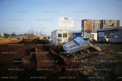 Sopot/Gdansk. Budowa Drogi Zielonej laczacej Al Niepodleglosci/Grunwaldzka...