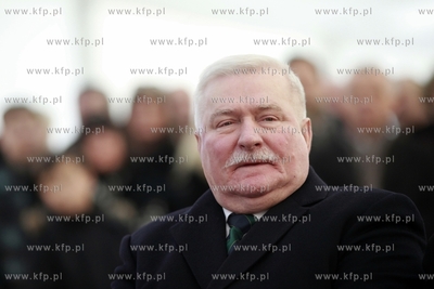 Gdansk Rebiechowo. Lotnisko im. Lecha Walesy. Uroczyste...