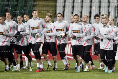 Gdansk. Stadion przy ul. Traugutta. Trening reprezentacji...