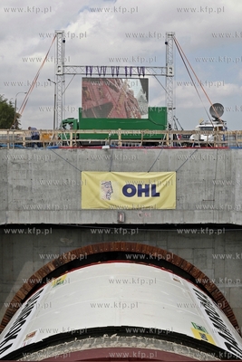 Gdansk. Symboliczne uruchomienie maszyny TBM Damroka,...