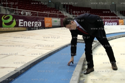 Sopot. Przygotowania hali Ergo Arena do organizacji...