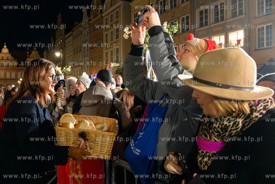 Gdańsk, ul. Długi Targ. Gdańska Wigilia 2024. 22.12.2024...