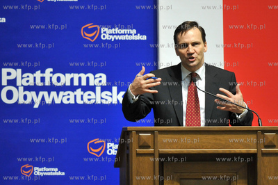 Gdansk. Spotkanie Radoslawa Sikorskiego, ministra spraw...