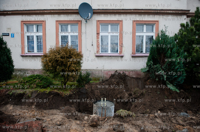 Slupsk. Remontowana i modernizowana ulica Grunwaldzka,...