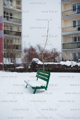 Gdansk. Chelm. Zima obfitujaca w silne opady sniegu...