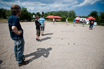 Gdansk. Bulodrom w Parku Reagana. Turniej petanque...