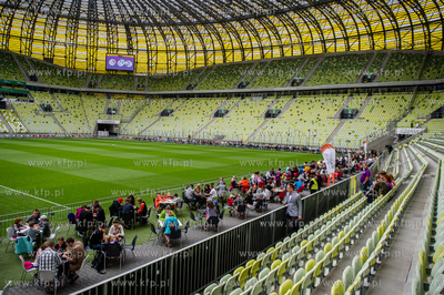 Gdansk. Stadion PGE Arena. Bicie rekordu Polski w jednoczesnej...