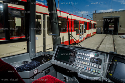 Gdansk. Wrzeszcz. Zajezdnia tramwajowa Zakladu Komunikacji...