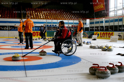 Gdansk, Hala Olivia. Mistrzostwa Polski w Curlingu....
