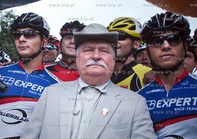 Pierwszy Maraton Sierpniowy w Gdansku Nz. Lech Walesa...