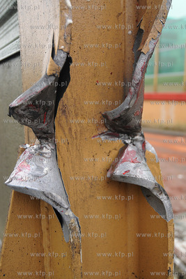 Gdynia. Z niewyjasnionych przyczyn samochod ciezarowy...